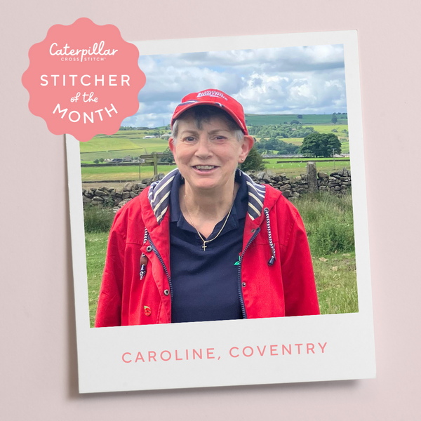 Stitcher of the Month December 2023 Caterpillar Cross Stitch