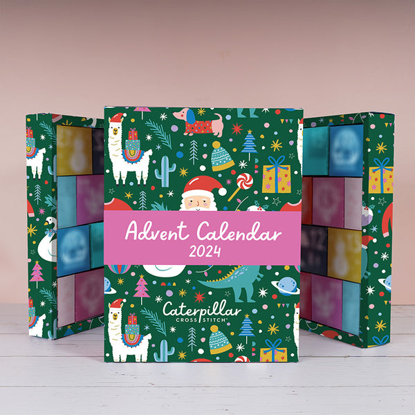 2025 Cross Stitch Advent Calendar Box Caterpillar Cross Stitch