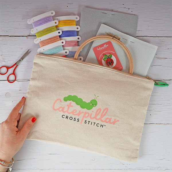 Cross Stitch Project Bags  Caterpillar Cross Stitch Tagged Merchandise