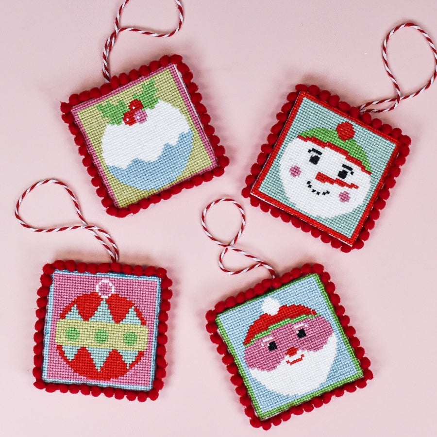 How to Cross Stitch on a Plastic Canvas to Create a Christmas Ornament