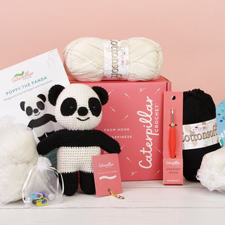 Panda Amigurumi Crochet Kit - Caterpillar Crochet