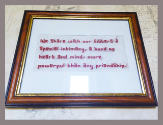 MY FIRST CROSS STITCH PATTERN FOR MY SISTERS