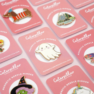 Selection of Caterpillar Cross Stitch needle minders