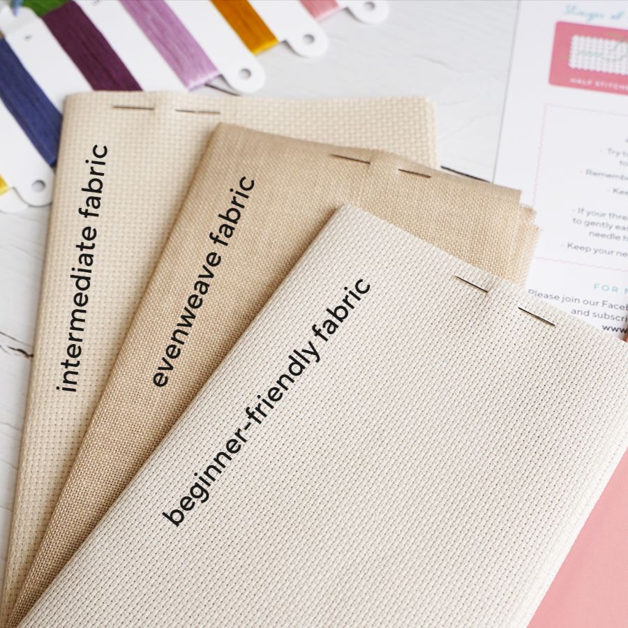 The Different Types of Cross Stitch Fabric Explained: Aida, Evenweave, and Linen