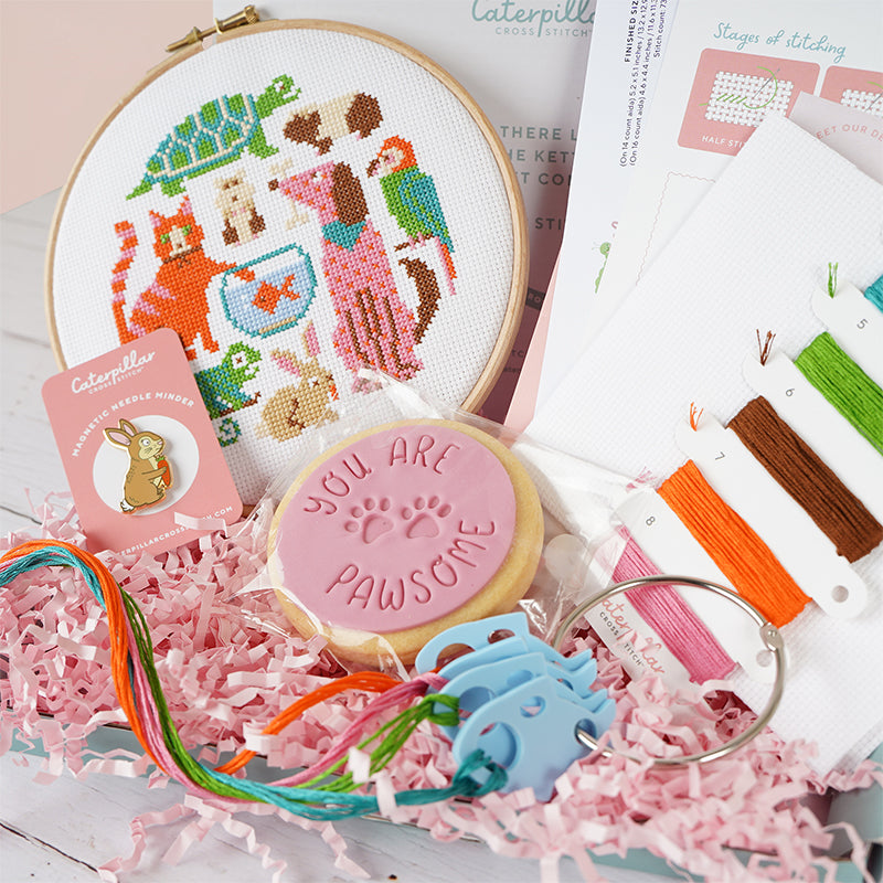 A Guide to Cross Stitch Fabrics and Needles Caterpillar Cross Stitch