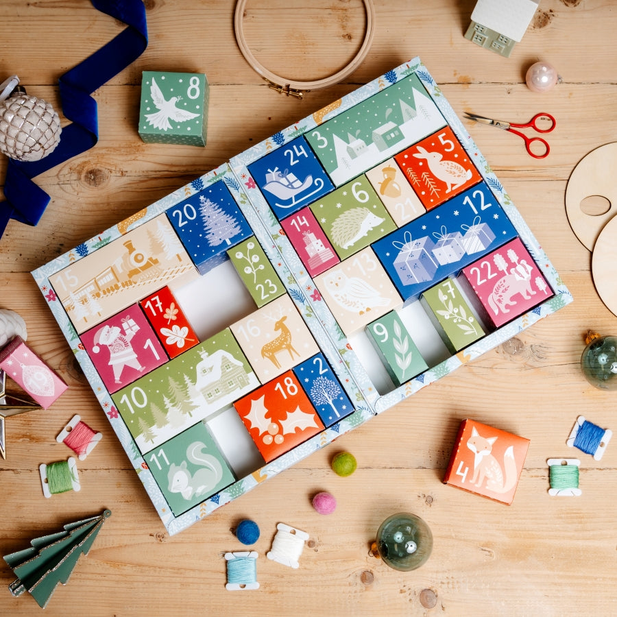 2025 Advent Calendar Box being held up