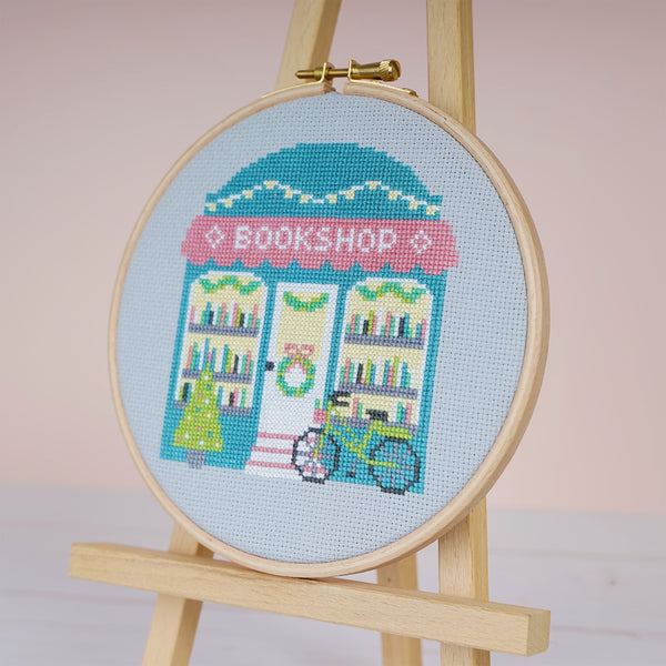 Cosy Corner Bookshop - Cross Stitch Kit or Pattern