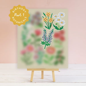 Birthday Botanicals Cross Stitch-a-Long