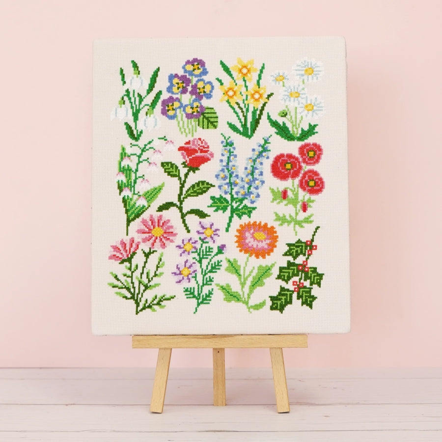 Birthday Botanicals Cross Stitch Project
