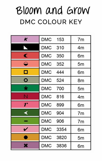 Bloom and Grow - 2026 Nashville Needlework Market - Printed Cross Stitch Chart