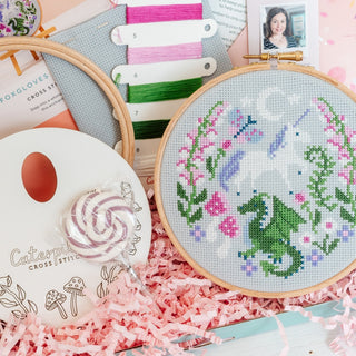 Box 30 Foxgloves and Fantasy Cross Stitch Subscription Box