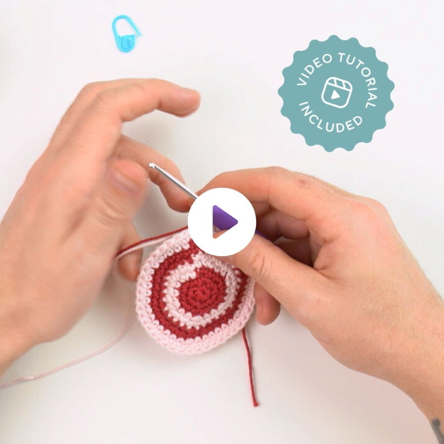 Candy Cane Baubles Crochet Kit Video Tutorial