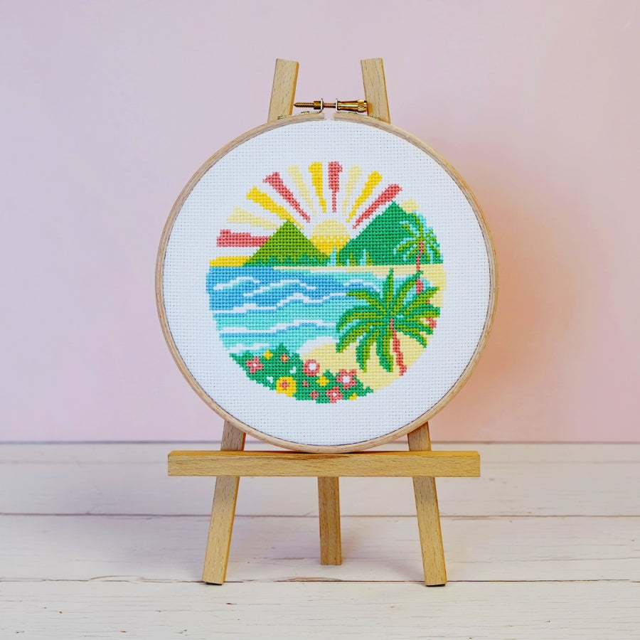 Coastal Peaks Cross Stitch