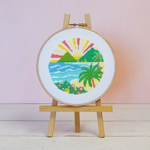 Coastal Peaks Cross Stitch