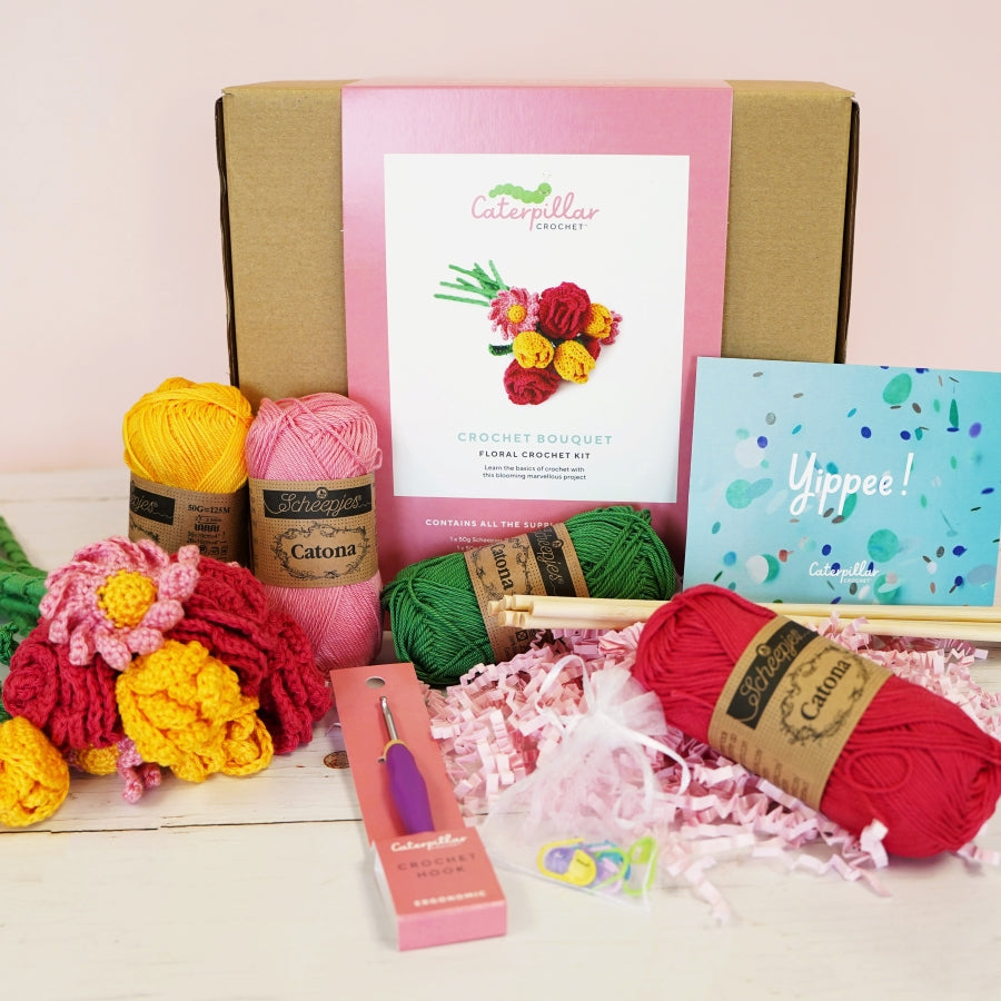 Crochet Bouquet Kit Box