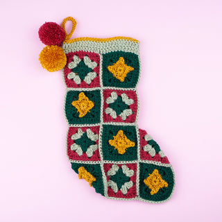 Christmas Sparkle Stocking Crochet Kit