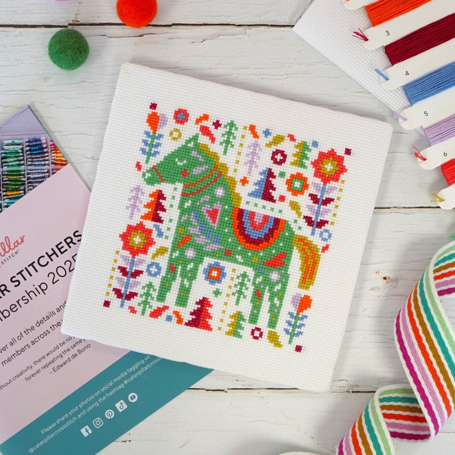 Dala Horse Cross Stitch Pattern