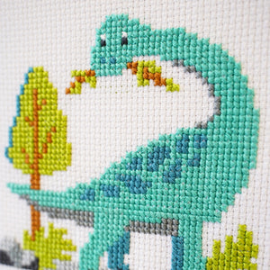 Dinosaur Cross Stitch Design for Children
