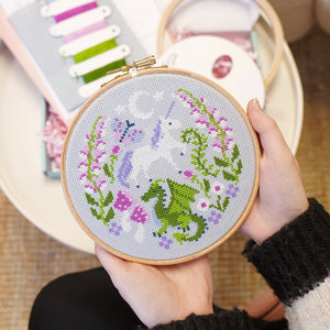 Foxgloves and Fantasy Cross Stitch Kit