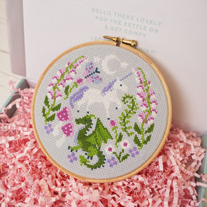 Foxgloves and Fantasy Cross Stitch Kit