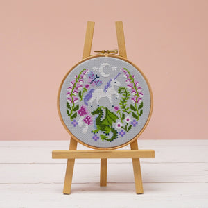 Foxgloves and Fantasy Cross Stitch Kit