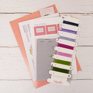 Foxglove and Fantasy Cross Stitch Kit Supplies