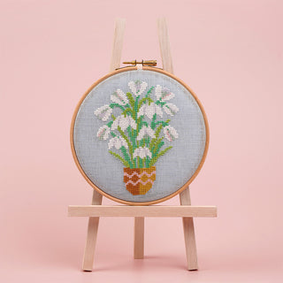 Frosted Snowdrops Cross Stitch Pattern