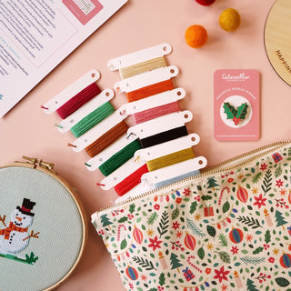 Hello Holly Christmas Cross Stitch Project