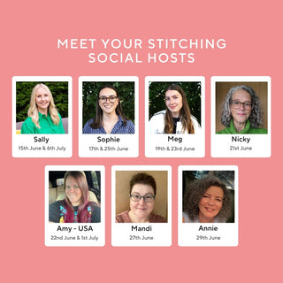 Meet your stitching social hosts - June/July 2026