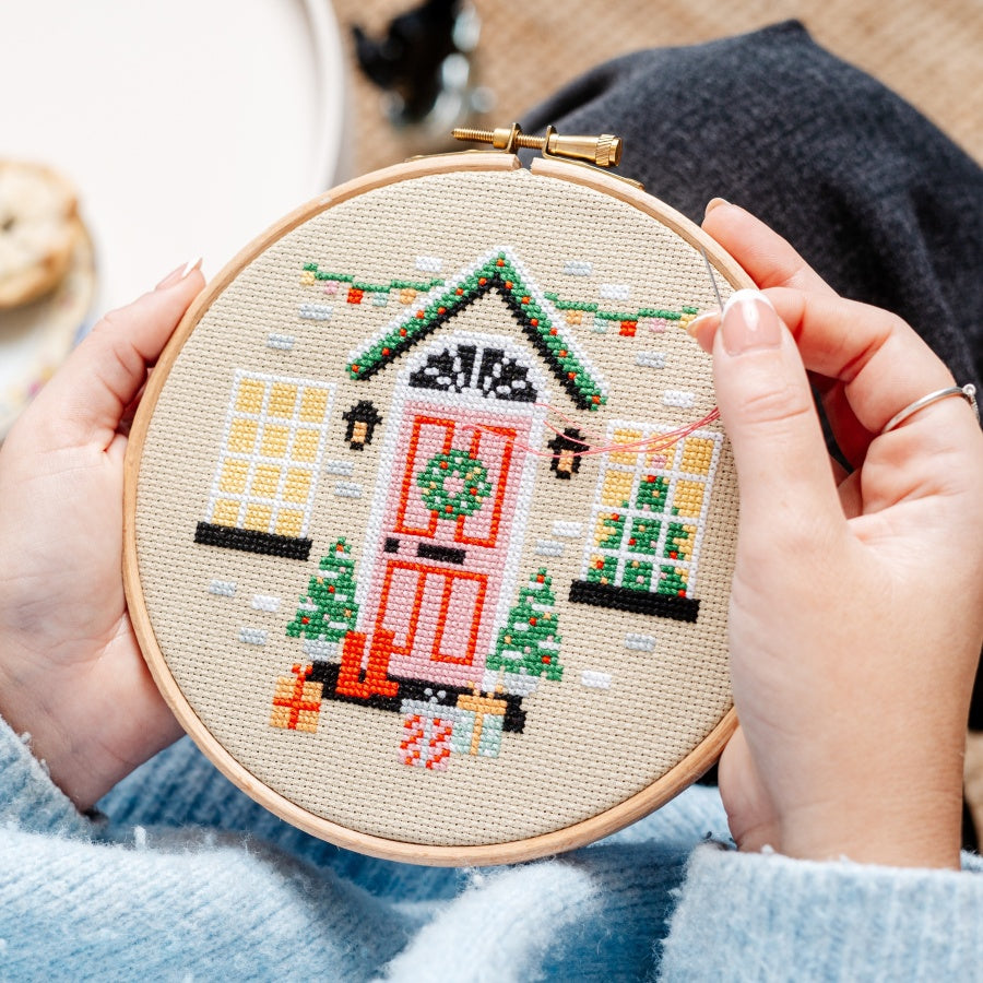 Mistletoe Lane Digital Cross Stitch Pattern