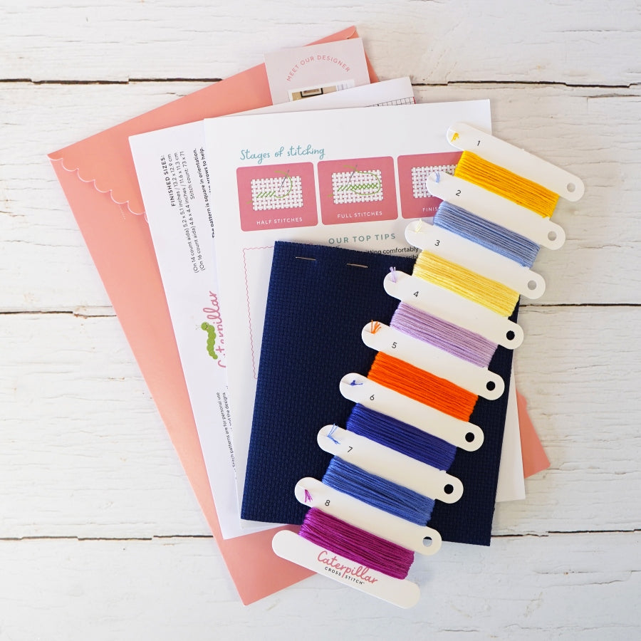 Out of this World Cross Stitch Kit Supplies