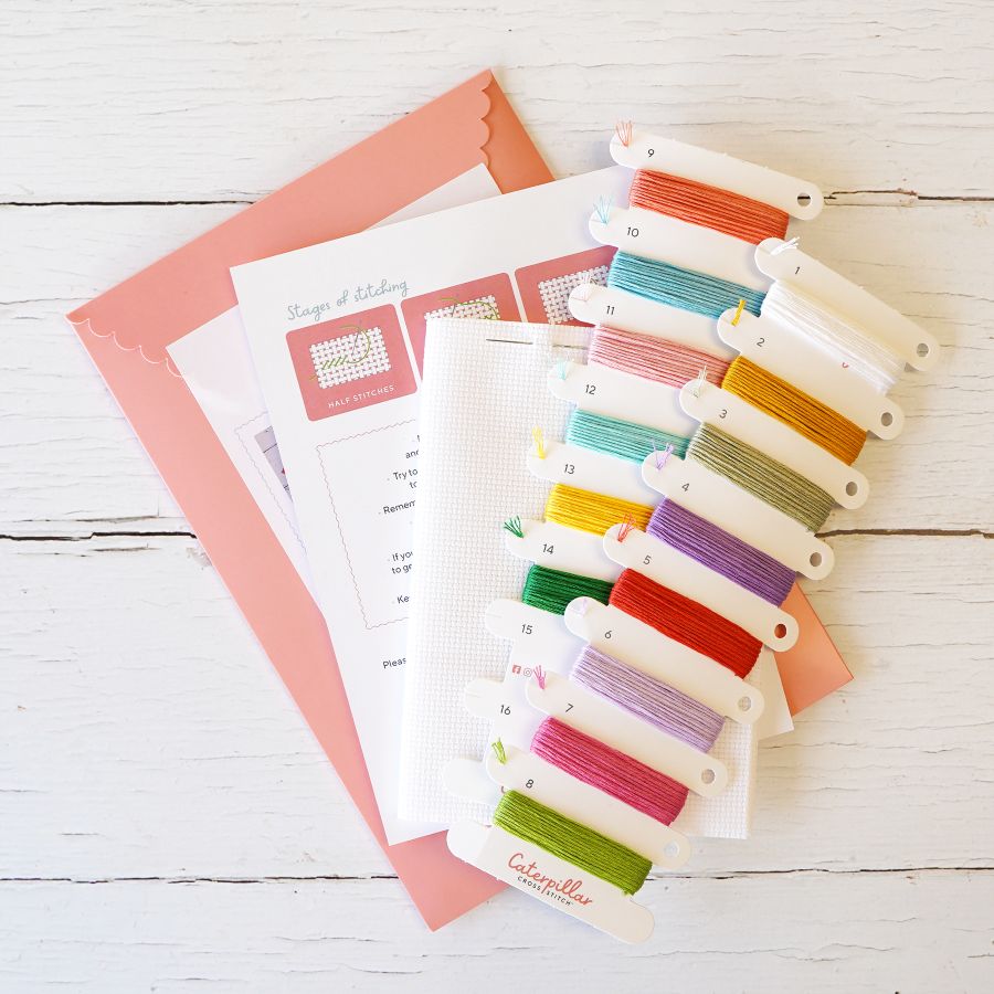 Positivity Blooms Cross Stitch Kit & PDF Pattern