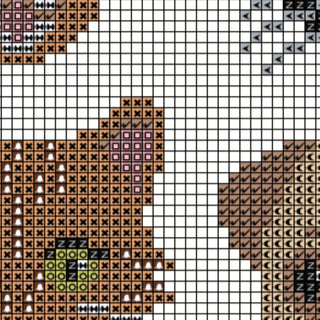 Preview of a section of Paws and Pals PDF pattern