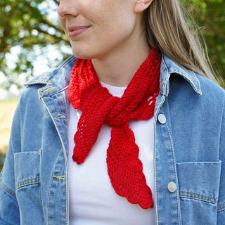 Petal Power Scarf around neck