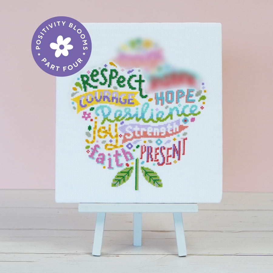 Positivity Blooms Stitch-a-long Part 4