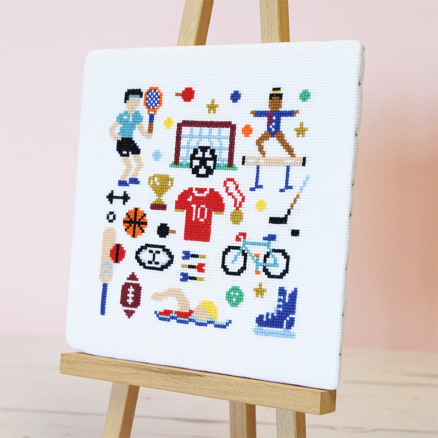 Ready Set Stitch Sports-themed Cross Stitch kit