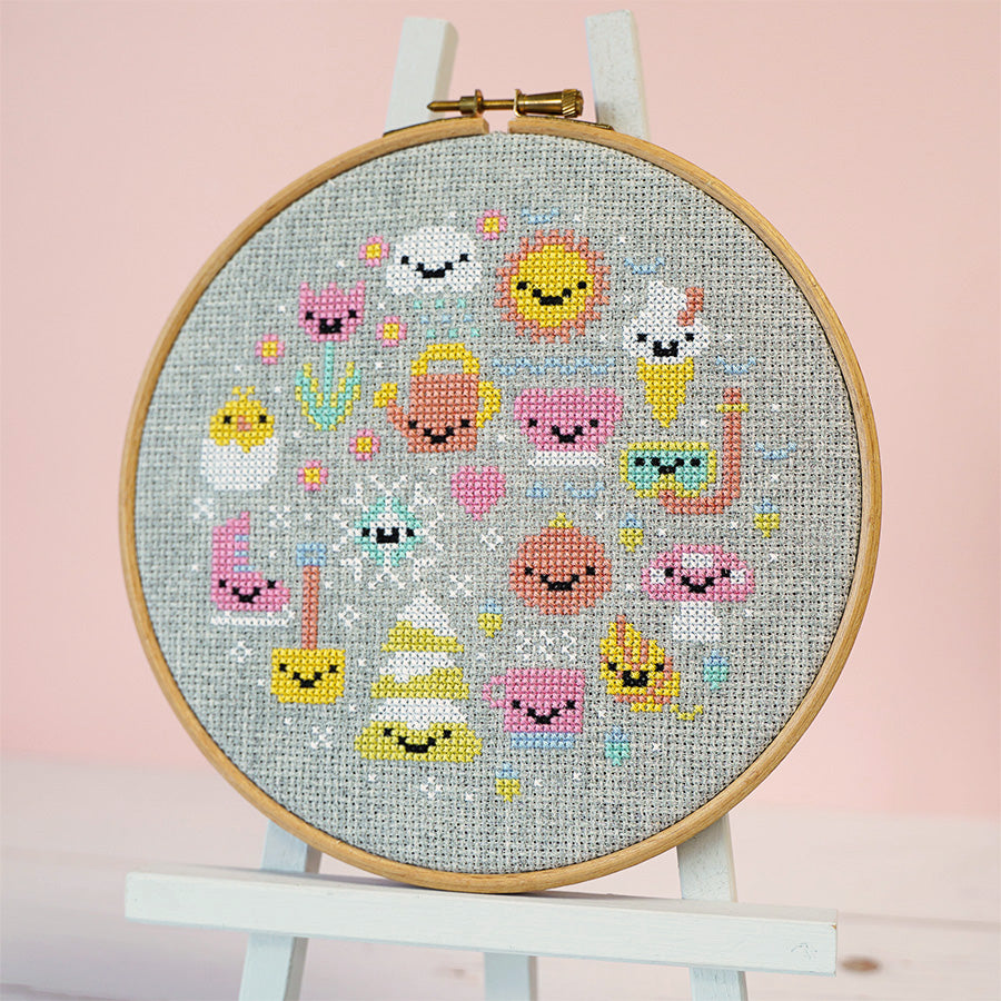 Seasons to Smile Cross Stitch Detail