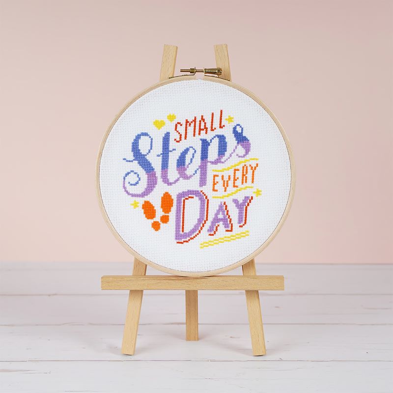 Positive uplifting cross stitch pattern