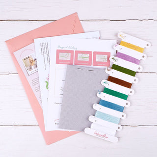 Snowy Peak Cross Stitch Kit Supplies