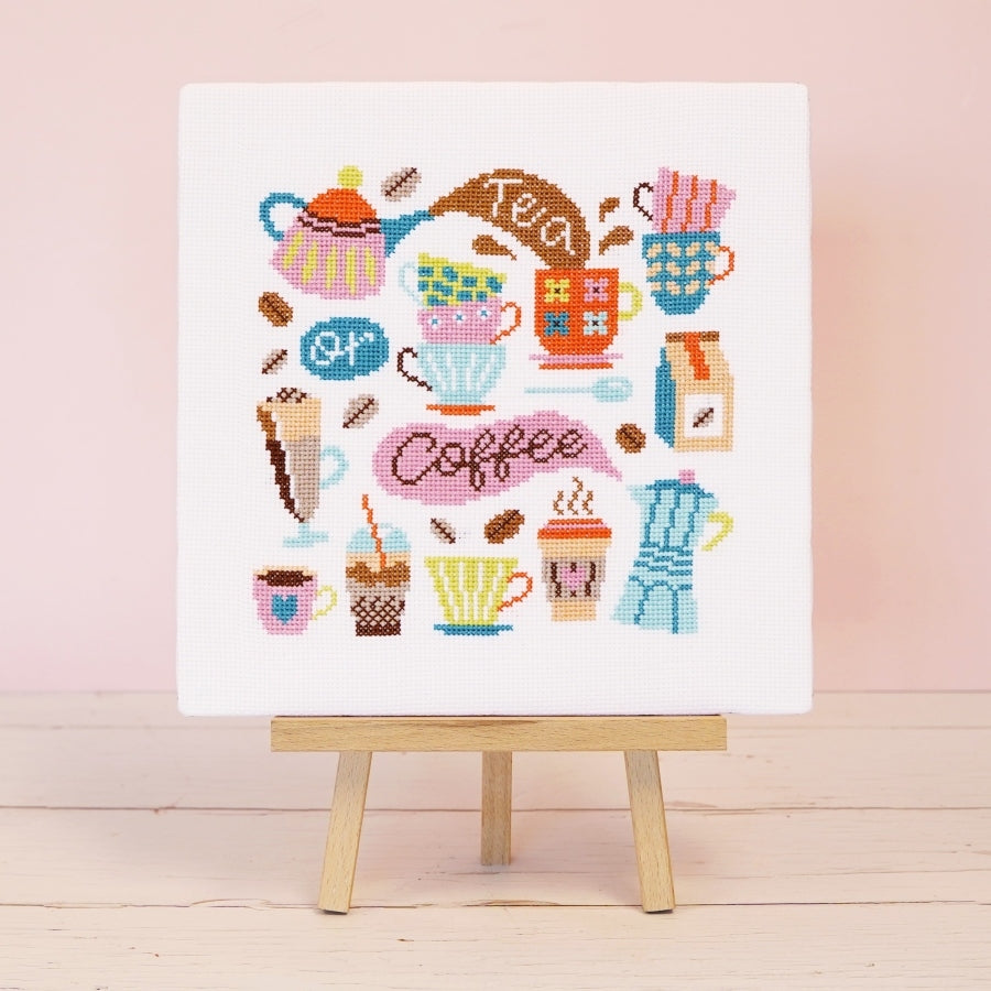 Spill The Tea Cross Stitch Pattern