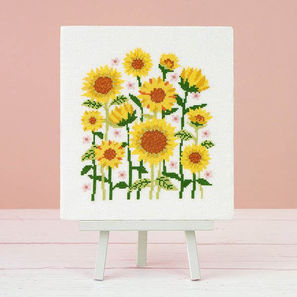Summer Sunflowers Cross Stitch Kit or Pattern | Caterpillar Cross