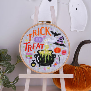 Trick or Treat Cross Stitch Kit Halloween lifestyle image