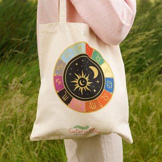 Zodiac Signs Canvas Tote Bag