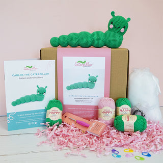 Caterpillar Crochet - Carlos Amigurumi Kit