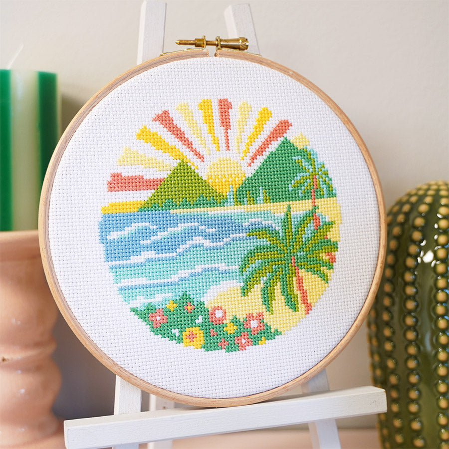 Coastal Peaks Cross Stitch Craft Kit