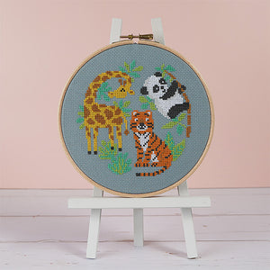 Tropical Friends - Cross Stitch Kit and Pattern