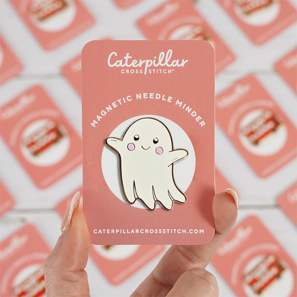 Ghost Needle Minder Caterpillar Cross Stitch