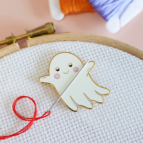 Ghost Needle Minder Caterpillar Cross Stitch