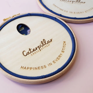 Hoop back for finishing cross stitch projects