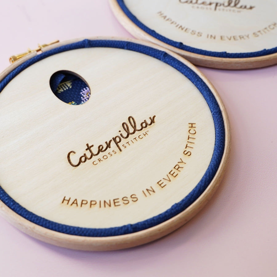 Hoop back for finishing cross stitch projects